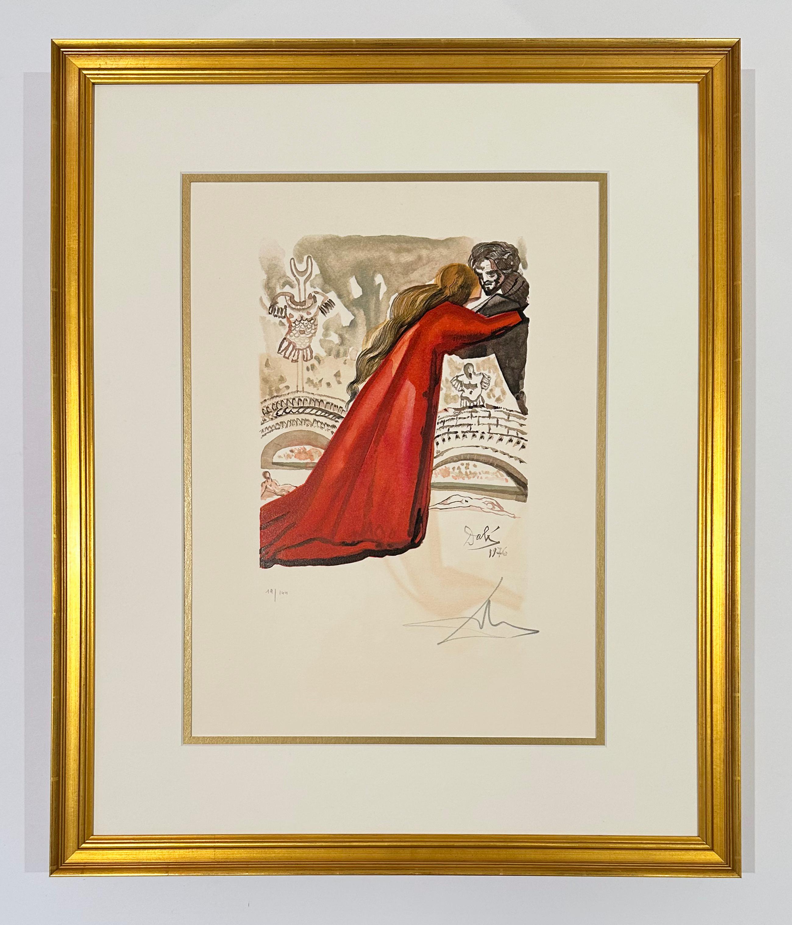 Pilade aimait Hermioné, from L'art d'aimer - Print by Salvador Dalí