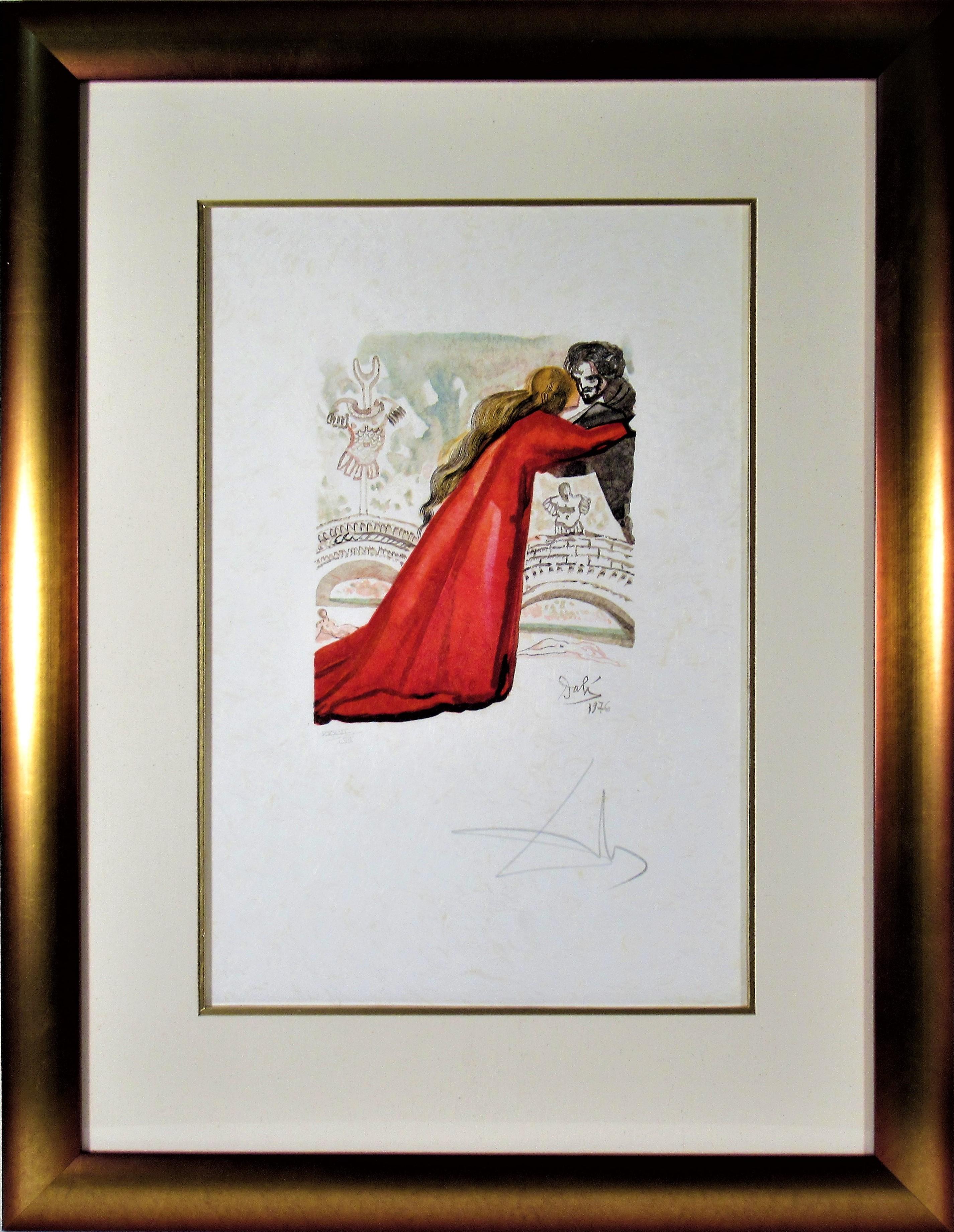 Salvador Dalí Print - "Pilate Aimait Hermione" from the suite "l'Art d'Aimer d'Ovide"