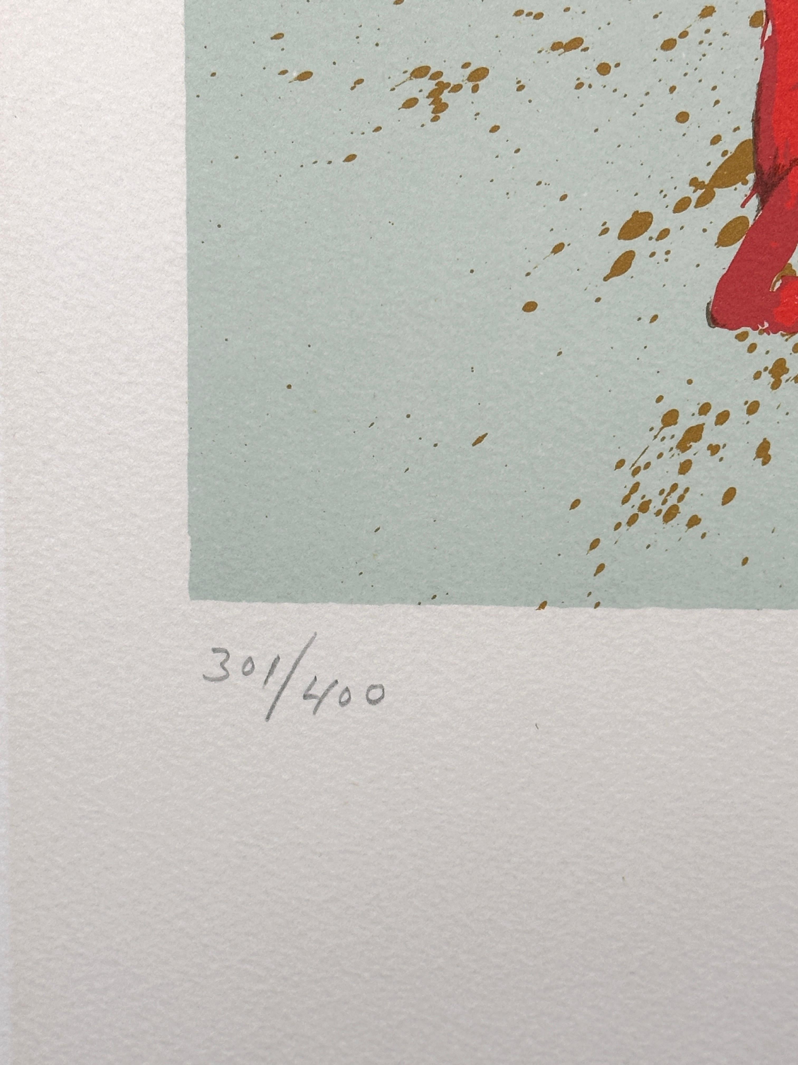 Pilgrim's Jo0urney - Beige Figurative Print by Salvador Dalí