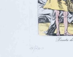 Pirueta de Plátano - Drypoint and Collotype by S.Dalì - 1977