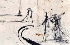 Place de la Concorde, Surrealist Etching by Salvador Dali 1963
