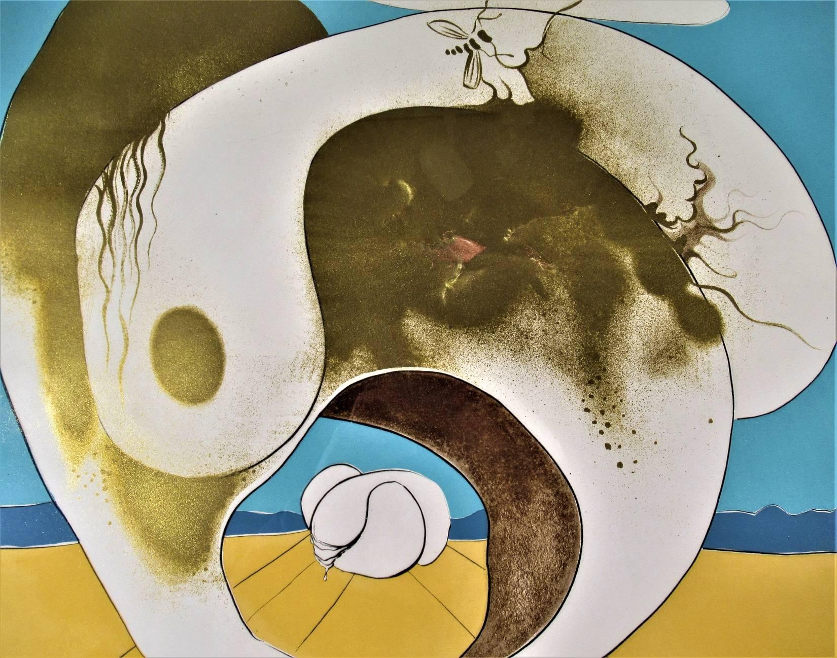 Planetarische und skizzierte Vision (Surrealismus), Print, von Salvador Dalí