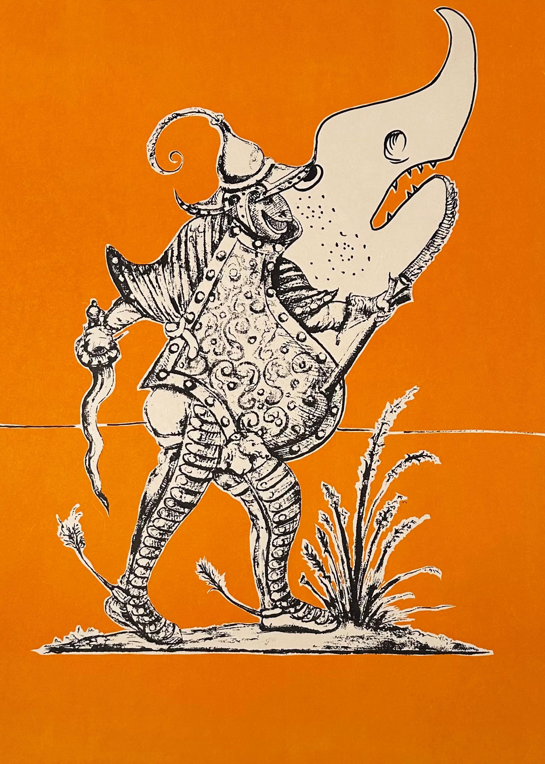 Abstract Print di Salvador Dalí - Piastra X, da Les Songes Drolatiques de Pantagruel