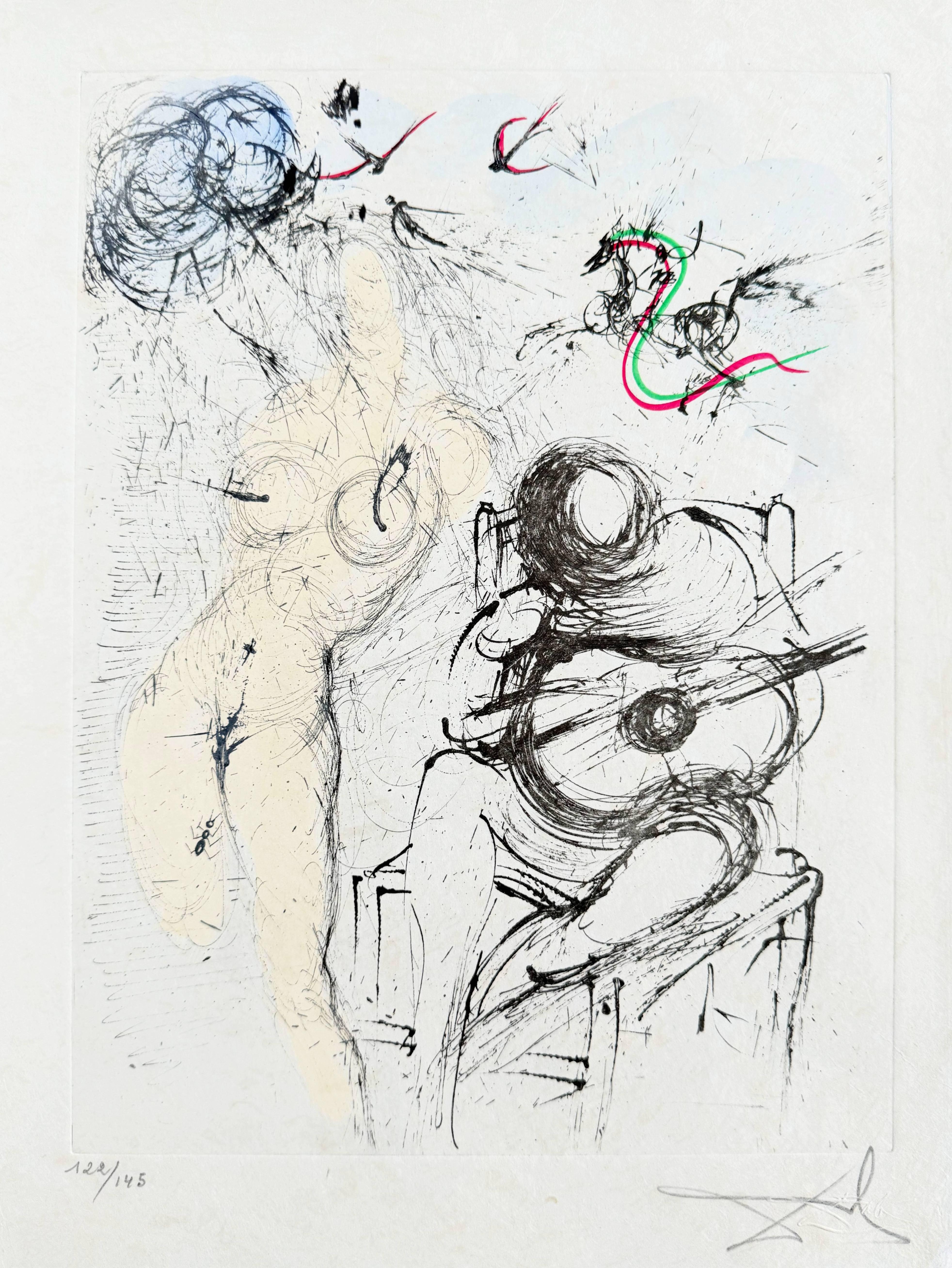 Portfolio. Poèmes secrets d'Apollinaire - Surrealist Print by Salvador Dalí