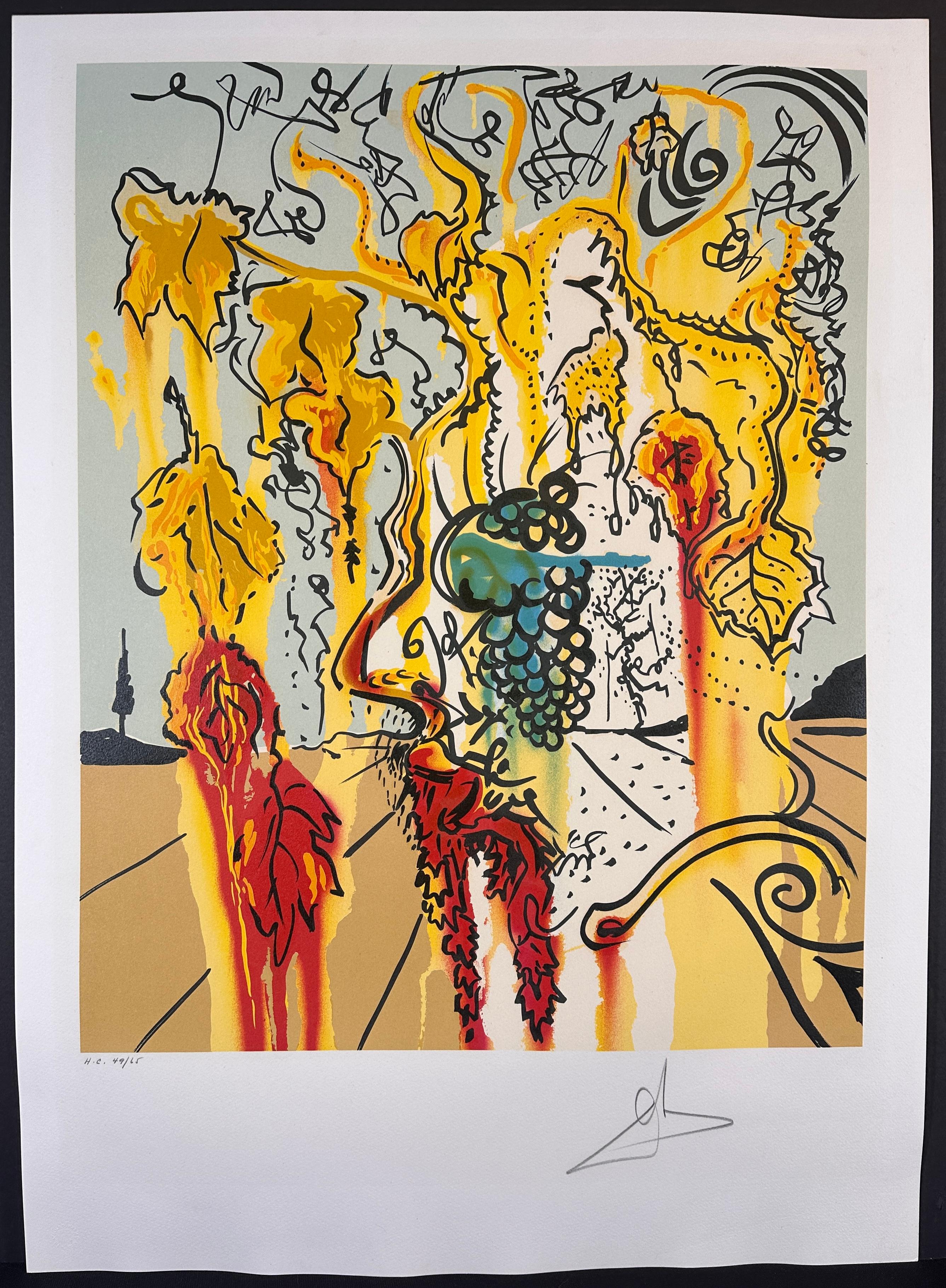 Salvador Dalí Abstract Print - Portrait of Autumn
