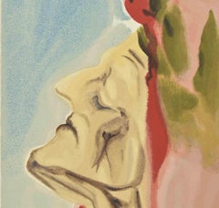 Portrait of Dante - Woodcut  - 1963