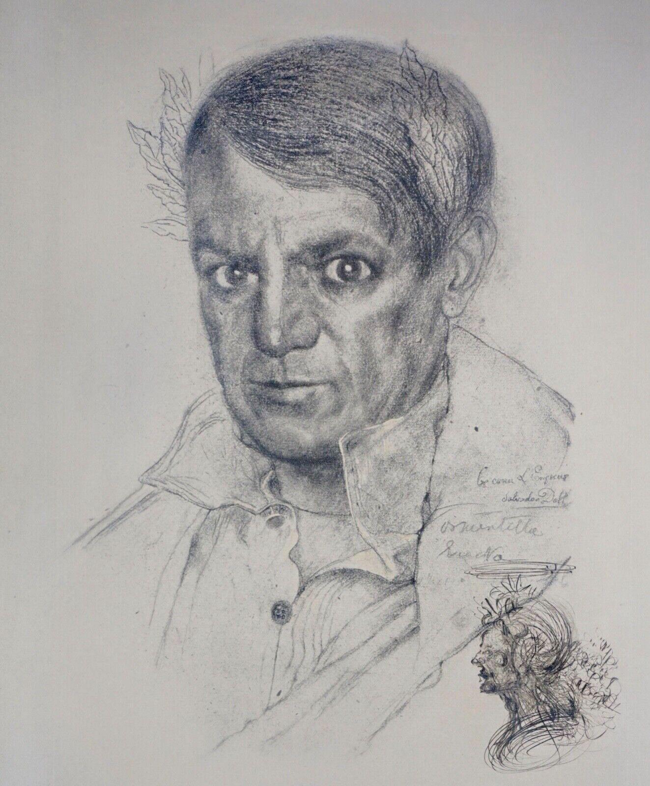 portrait of picasso dali