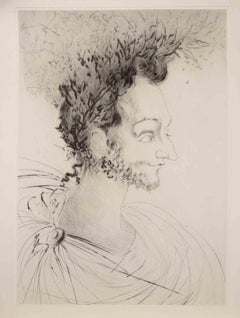 Portrait of Ronsard - Etching - 1968