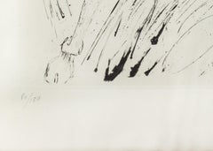 Poseidon, Surrealist Drypoint Etching by Salvador Dali