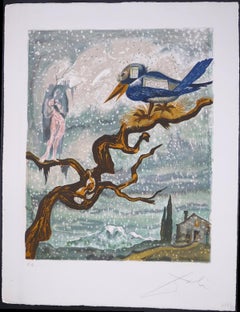 Prince and Princess - Original Lithograph by S. Dalì - 1966