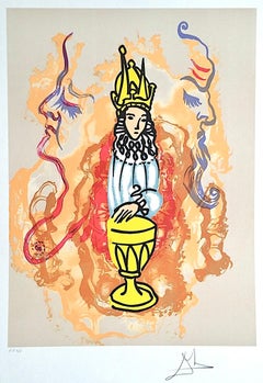PRINCE OF CUPS 1979, signierte Lithographie auf Bögen, Tarot-Kartenserie, Tarot-Kartenserie