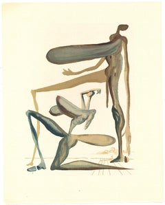 Prodigality - Original Woodcut by Salvador Dalì - 1963