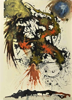Proelium Magnum in Caelo - Lithograph - 1967