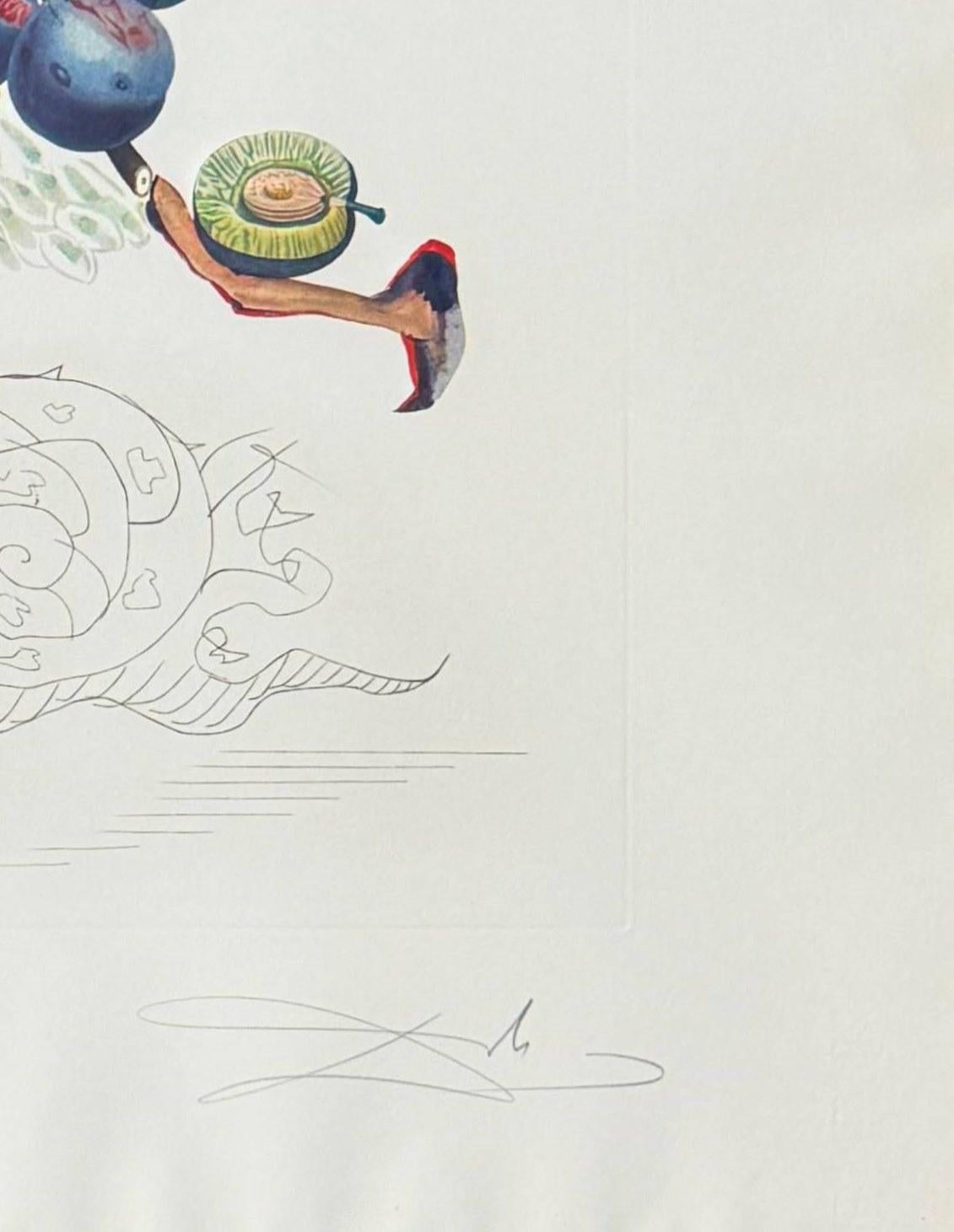 Prunier hâtif (Hurrying Plum-tree) - Print by Salvador Dalí