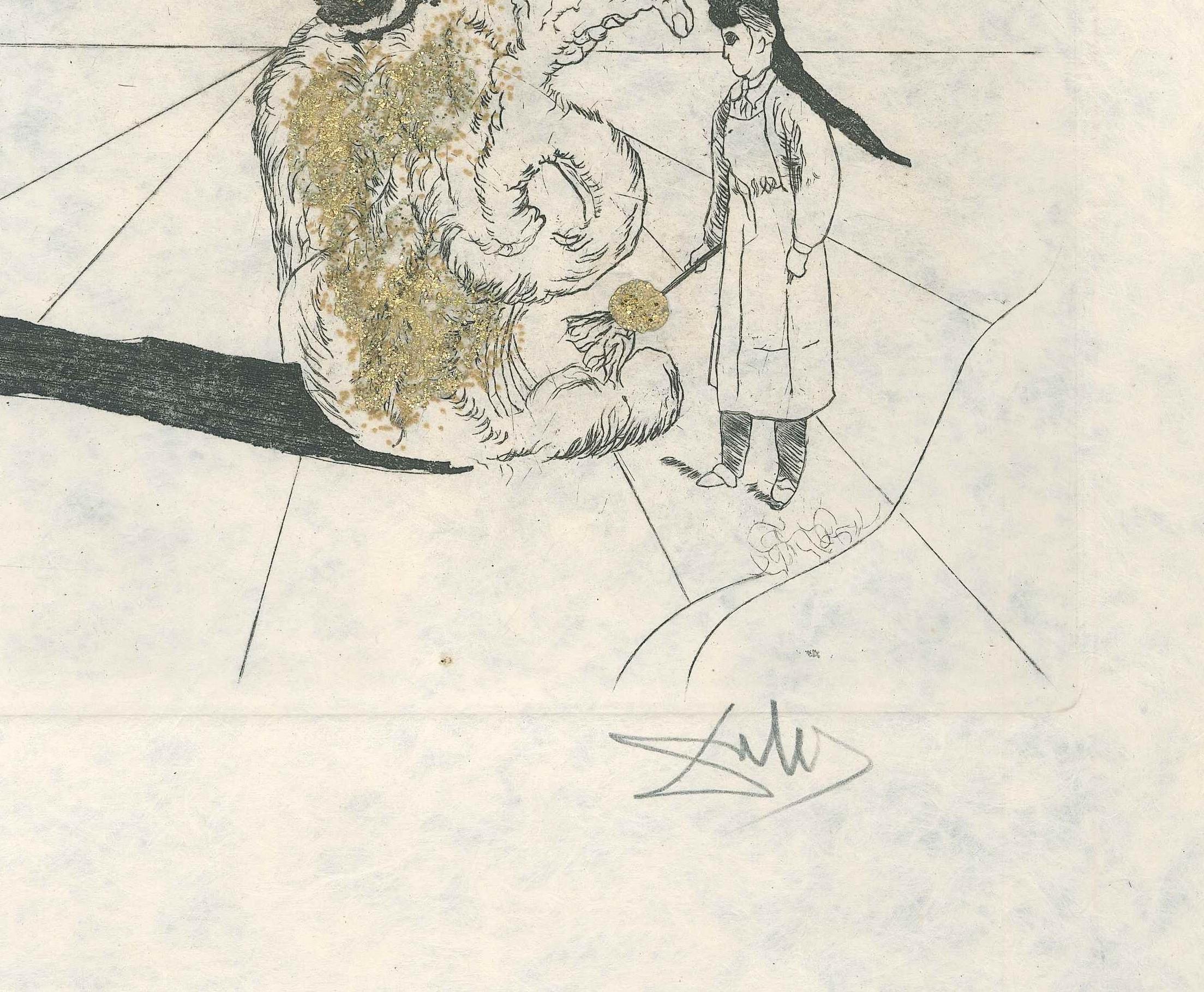 Pudentiane - Original Etching by S. Dalì - 1974 - Print by Salvador Dalí