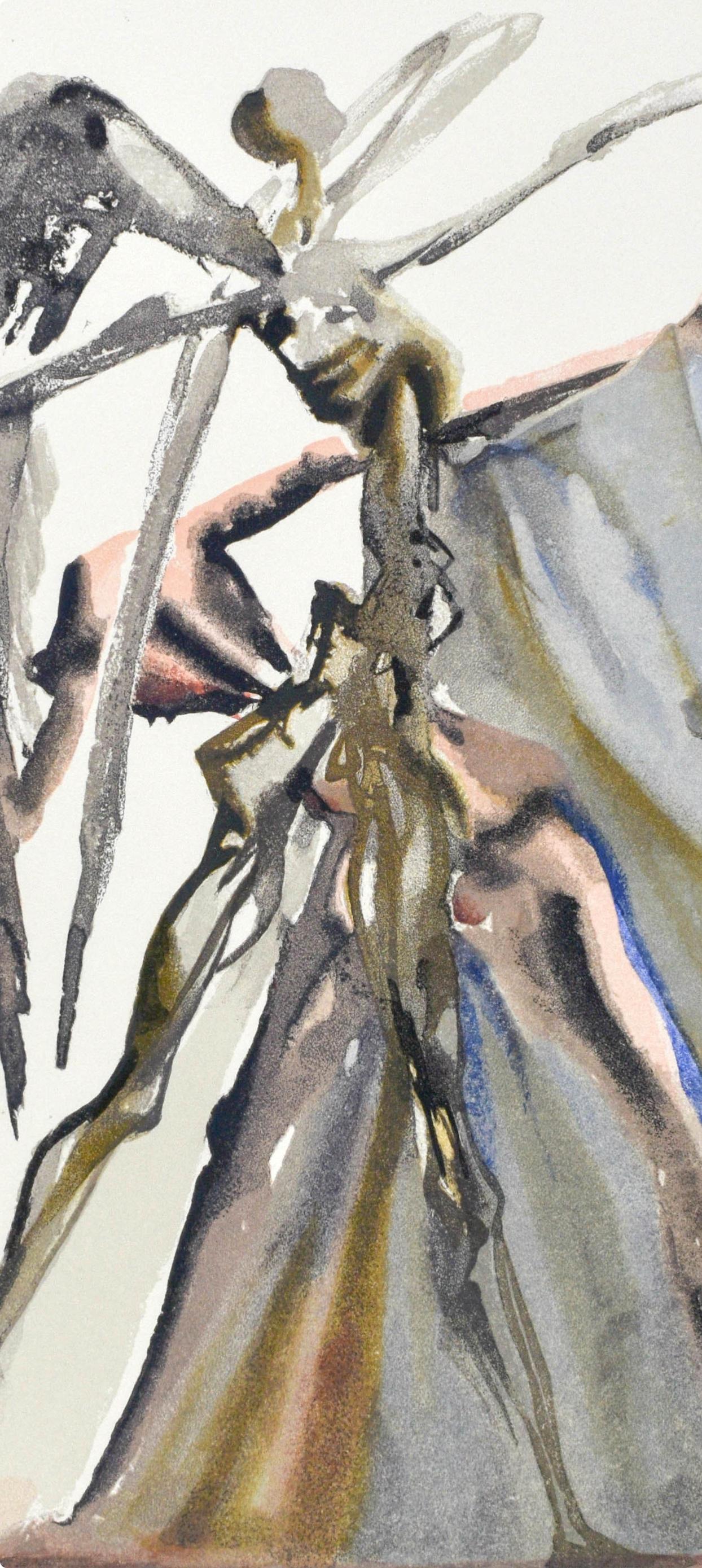 Purgatorio, Canto IV (Field 189-200; M/L. 1039-1138), La Divina Commedia - Print by Salvador Dalí
