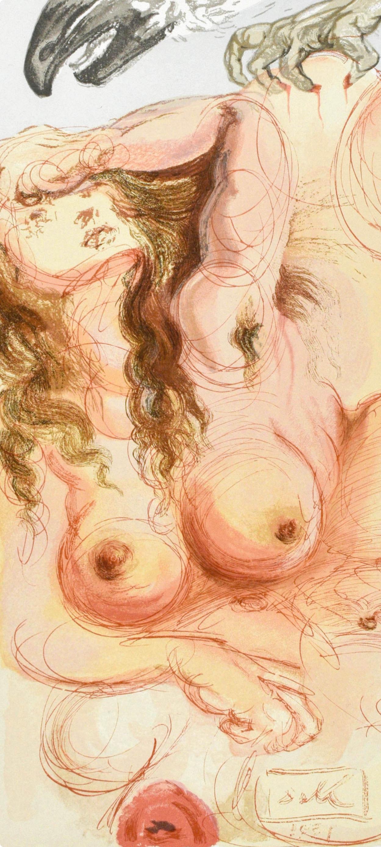 Purgatorio, Canto IX (Field 189-200; M/L. 1039-1138), La Divina Commedia - Print by Salvador Dalí