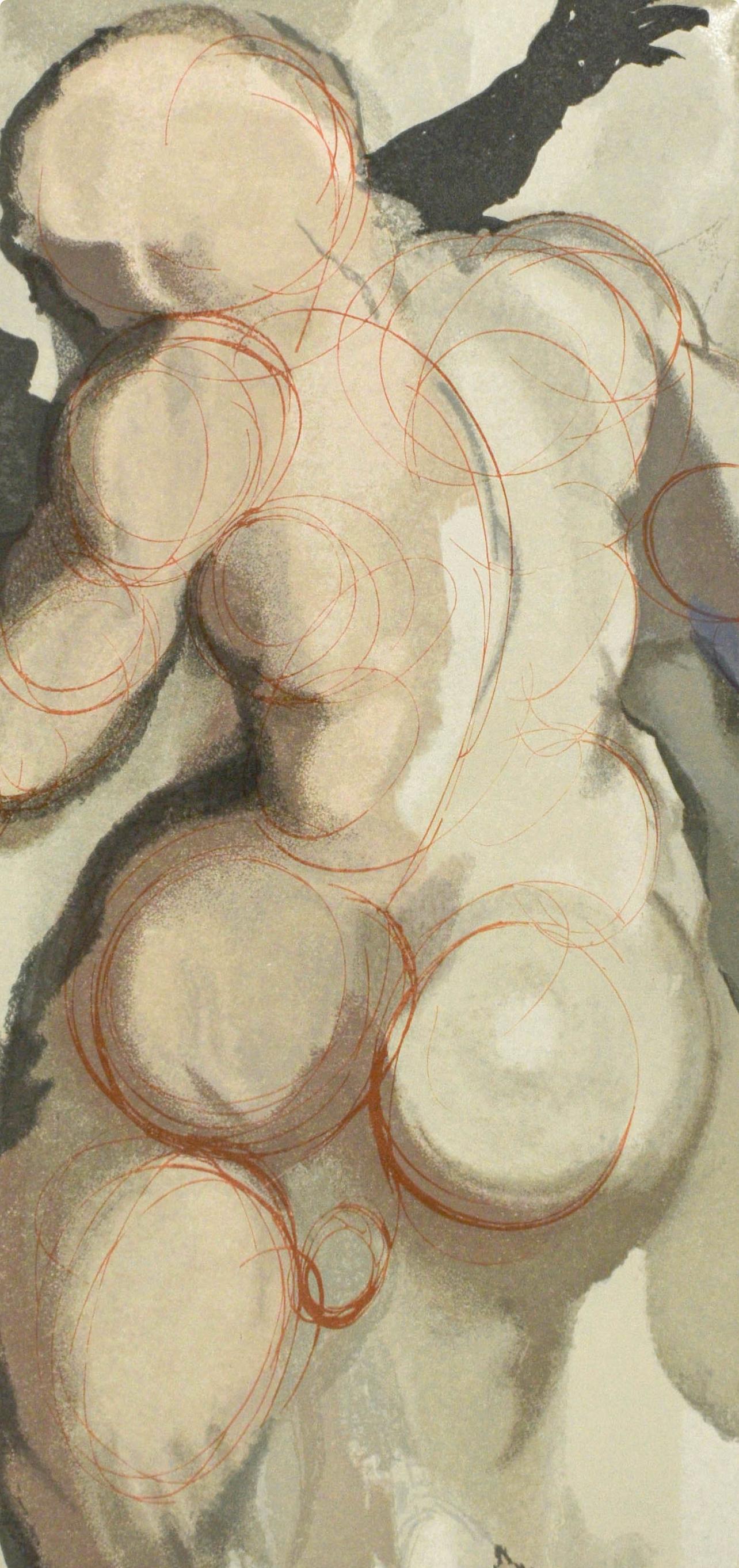 Purgatorio, Canto VI (Field 189-200; M/L. 1039-1138), La Divina Commedia - Print by Salvador Dalí
