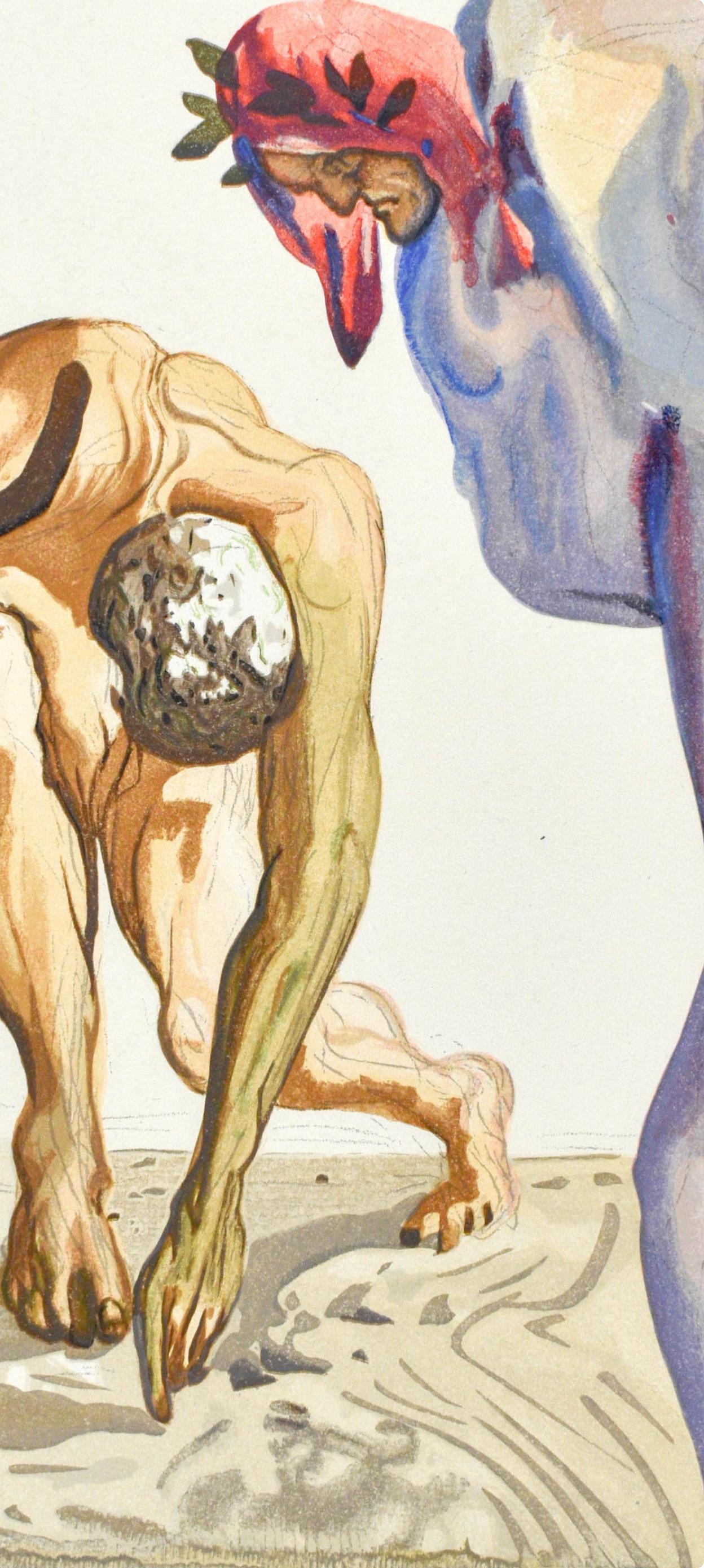 Purgatorio, Canto VII (Field 189-200; M/L. 1039-1138), La Divina Commedia - Print by Salvador Dalí