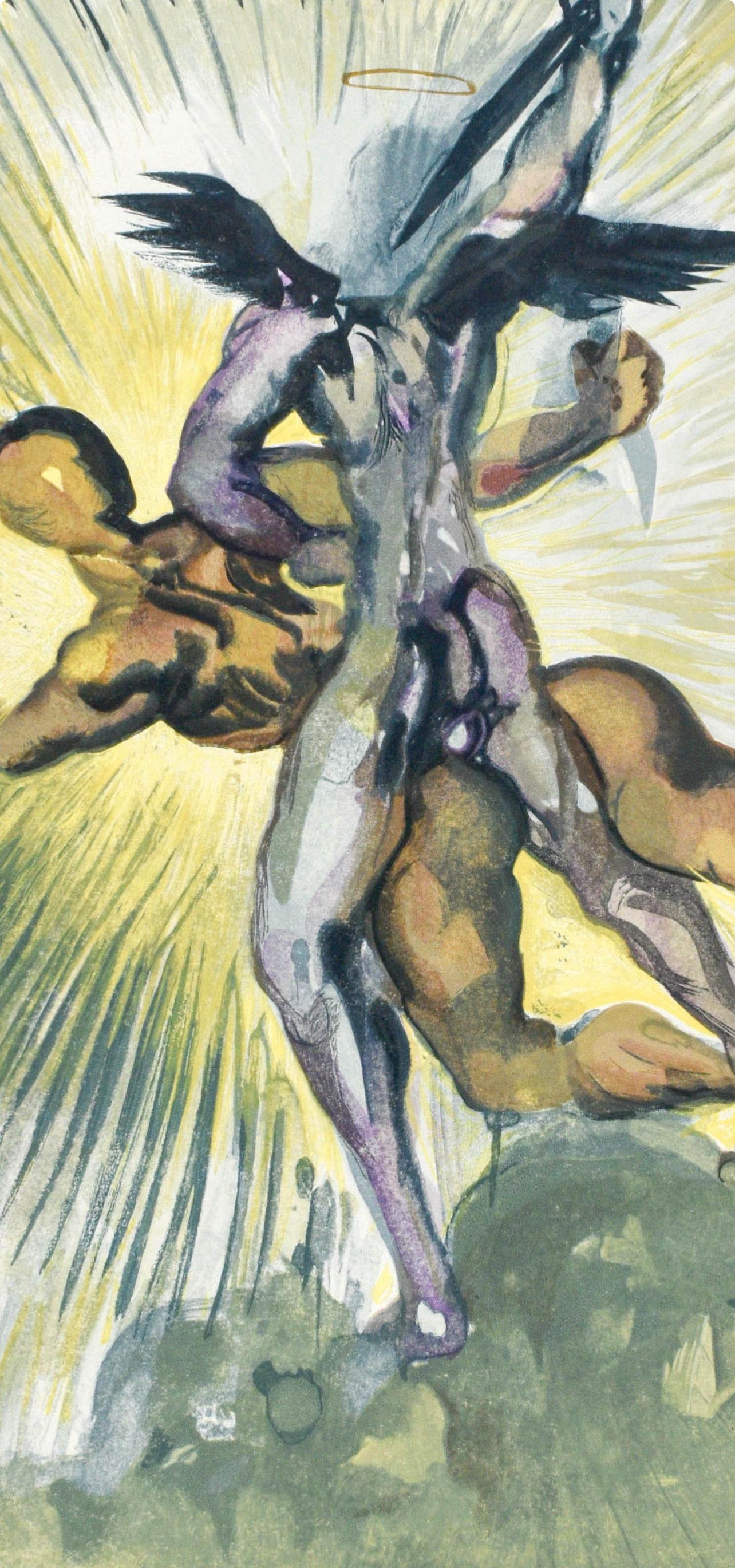 Purgatorio, Canto VIII (Field 189-200; M/L. 1039-1138), La Divina Commedia - Print by Salvador Dalí