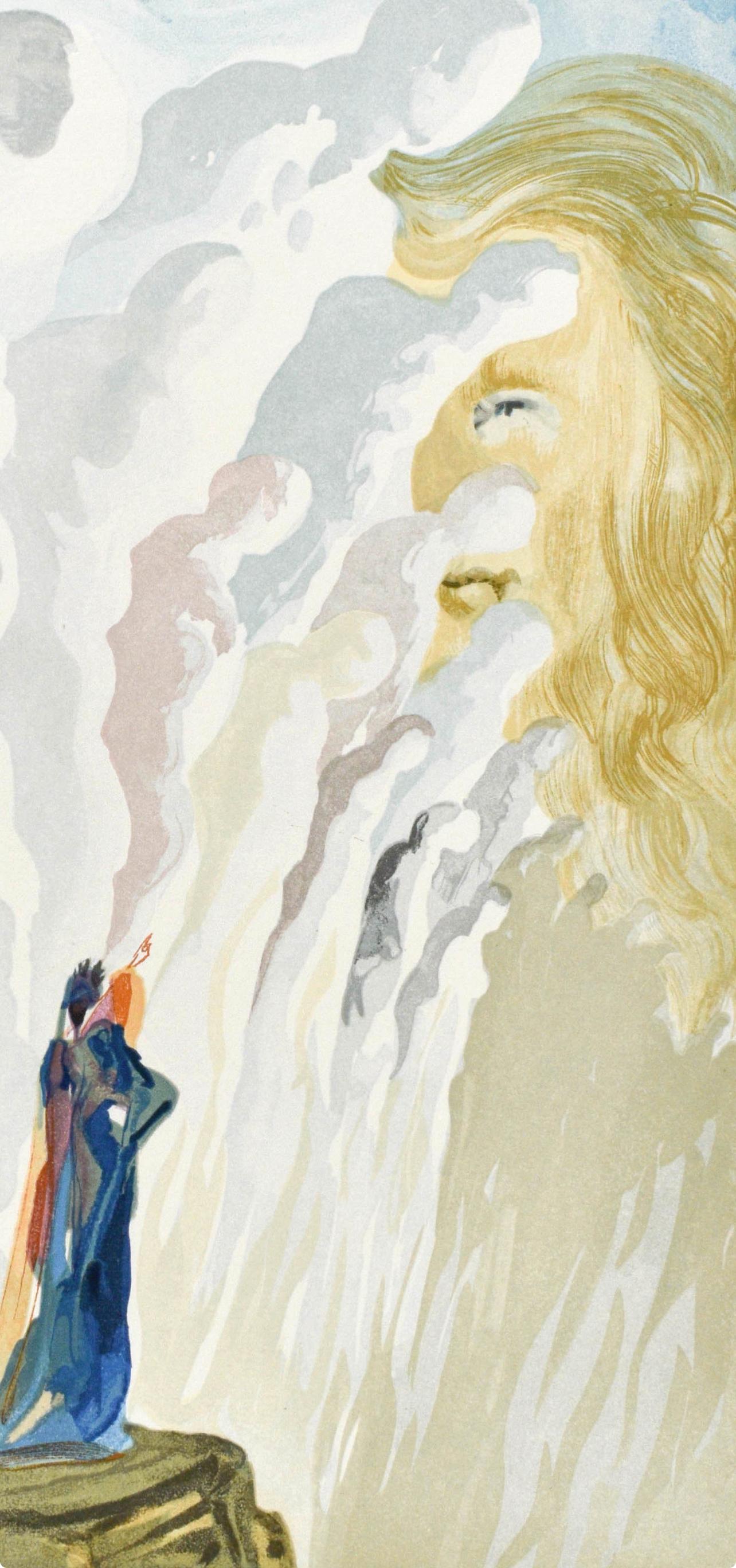Purgatorio, Canto XII (Field 189-200; M/L. 1039-1138), La Divina Commedia - Surrealist Print by Salvador Dalí