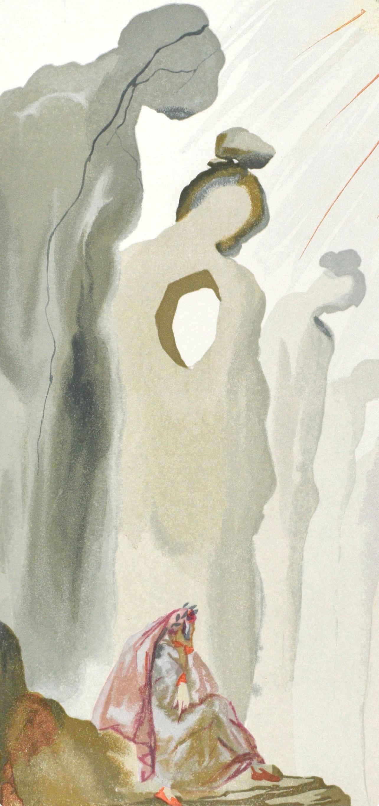 Purgatorio, Canto XIII (Campo 189-200; M/L. 1039-1138), La Divina Commedia - Print di Salvador Dalí