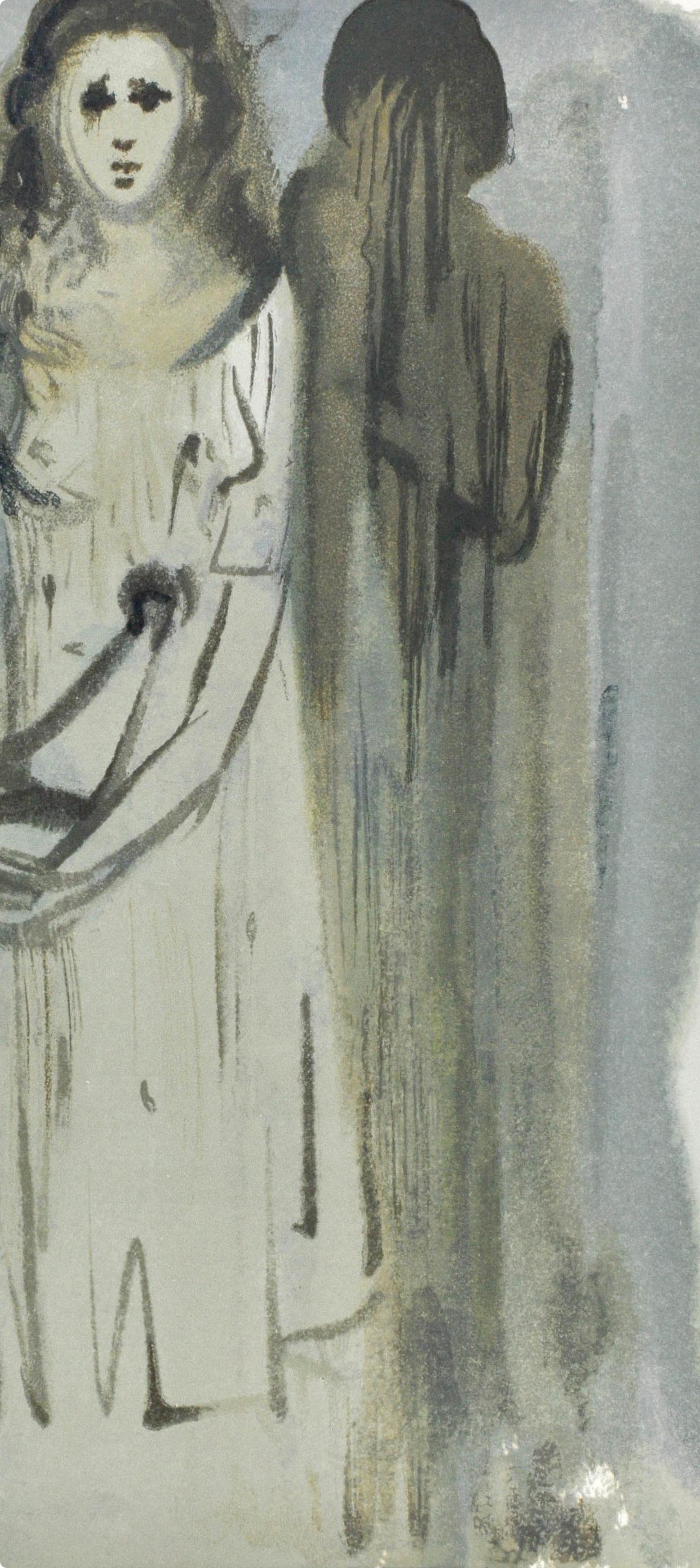 Purgatorio, Canto XVI (Field 189-200; M/L. 1039-1138), La Divina Commedia - Surrealist Print by Salvador Dalí