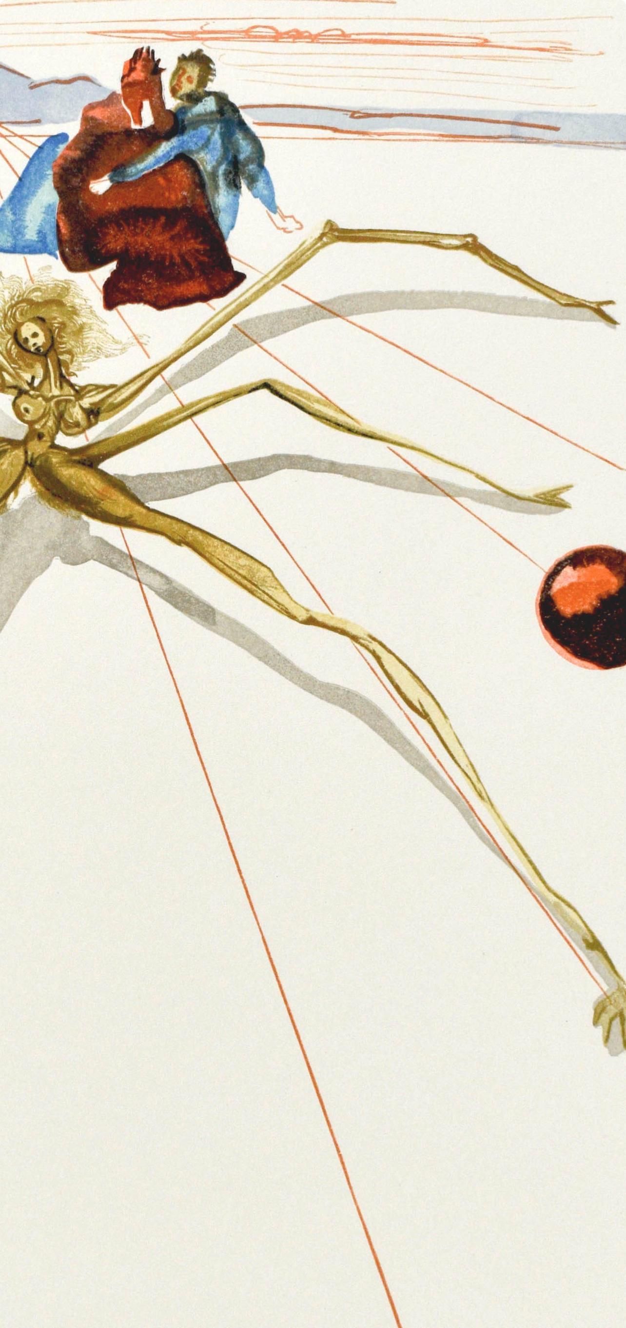 Purgatorio, Canto XVII (Campo 189-200; M/L. 1039-1138), La Divina Commedia - Print Surrealista de Salvador Dalí