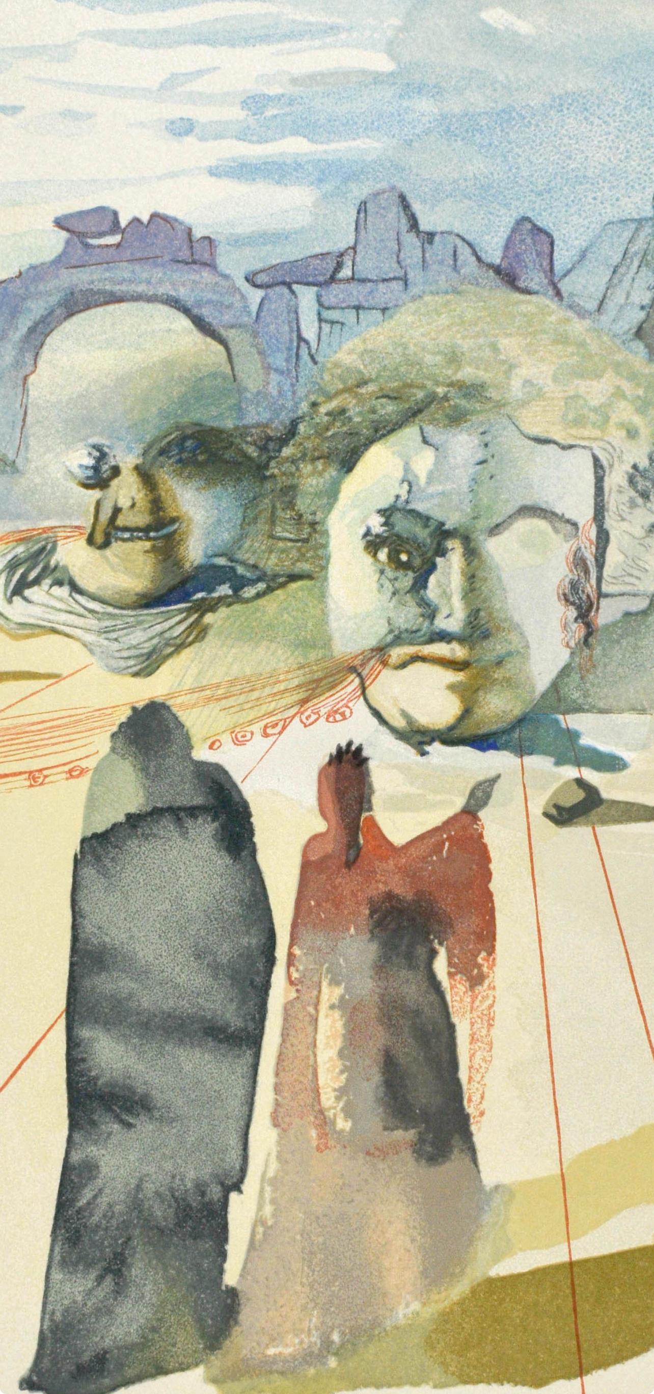 Purgatorio, Canto XX (Field 189-200; M/L. 1039-1138), La Divina Commedia - Print by Salvador Dalí