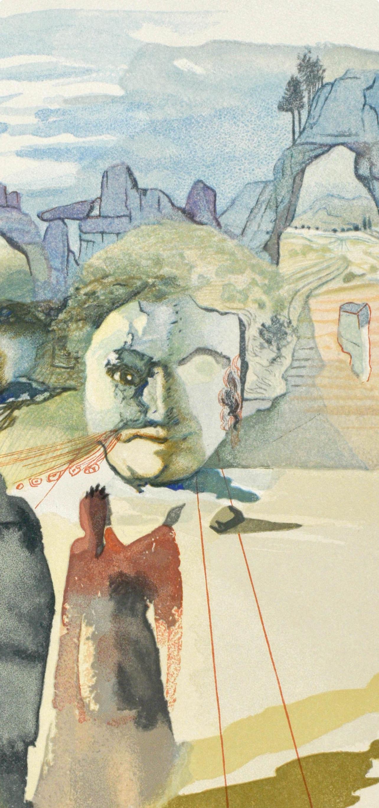 Purgatorio, Canto XX (Field 189-200; M/L. 1039-1138), La Divina Commedia - Surrealist Print by Salvador Dalí