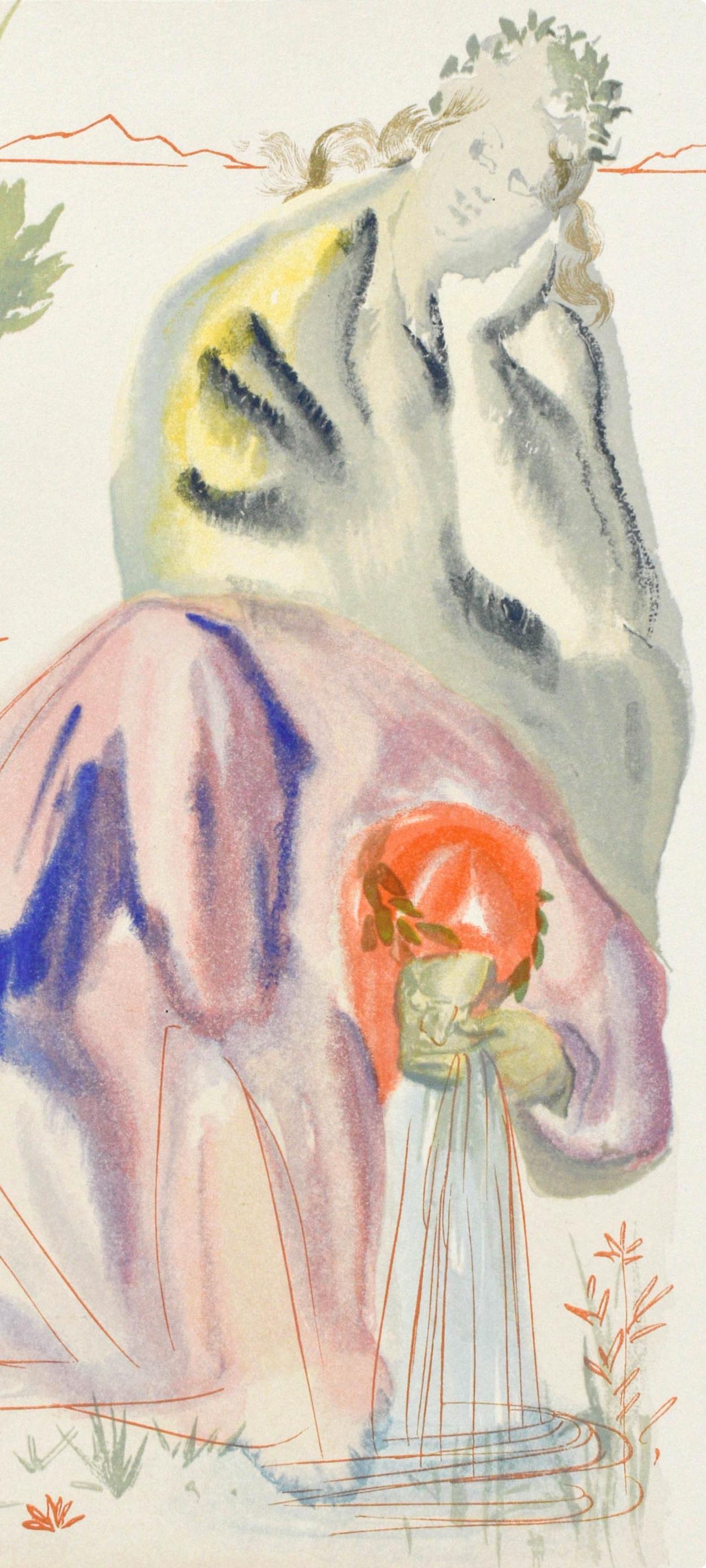 Purgatorio, Canto XXI (Field 189-200; M/L. 1039-1138), La Divina Commedia - Print by Salvador Dalí