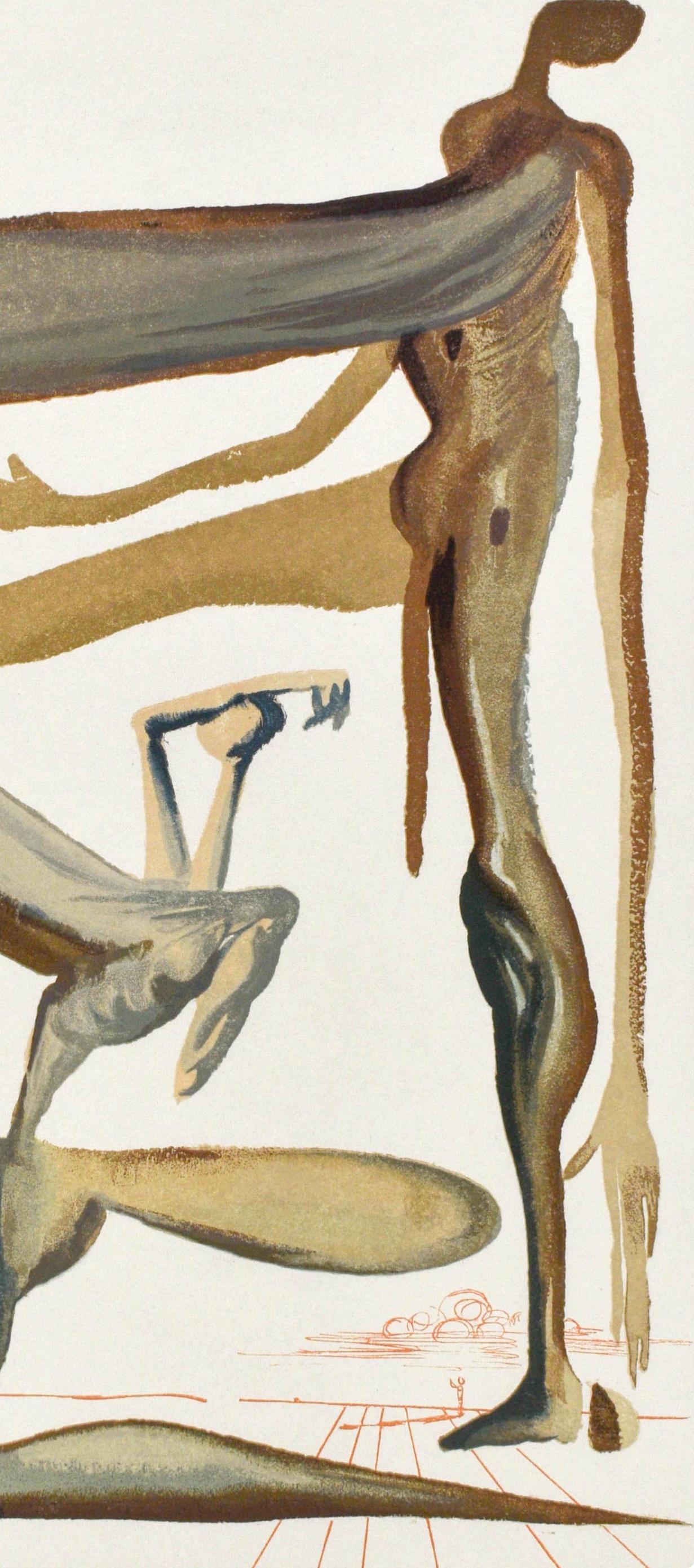 Purgatorio, Canto XXII (Field 189-200; M/L. 1039-1138), La Divina Commedia - Print by Salvador Dalí