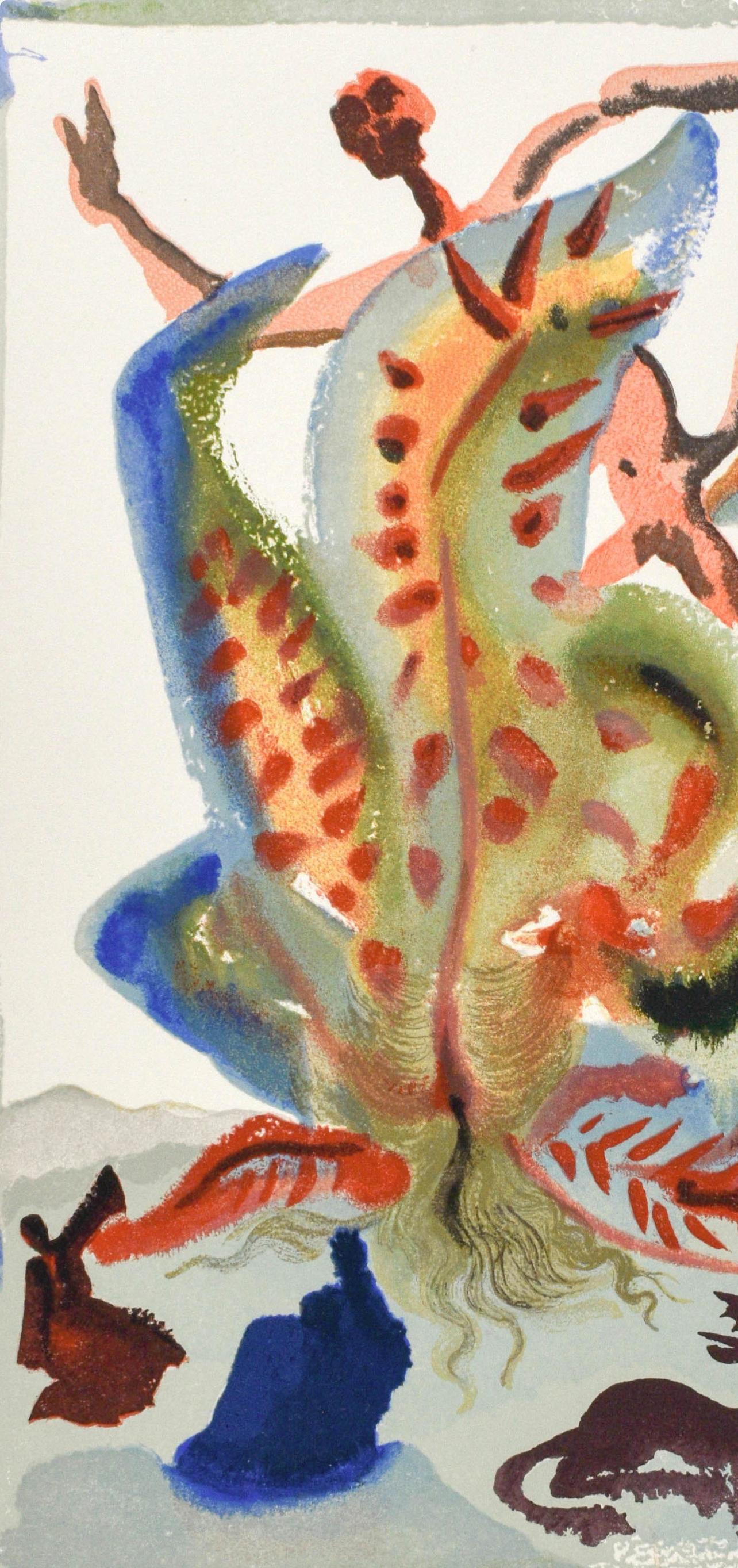 Purgatorio, Canto XXIII (Field 189-200 ; M/L. 1039-1138), La Divina Commedia - Print de Salvador Dalí