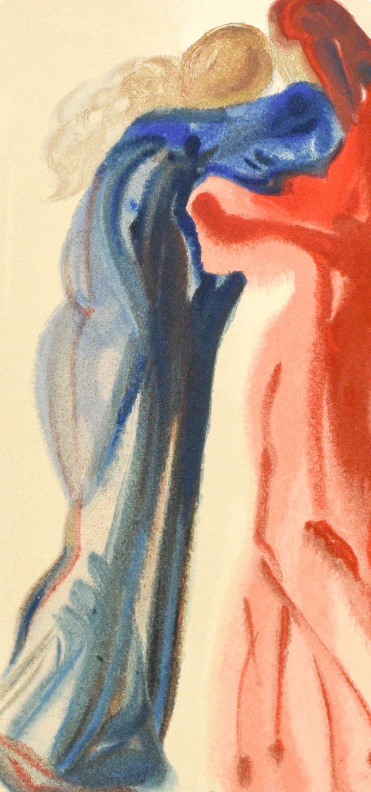 Purgatorio, Canto XXIX (Field 189-200; M/L. 1039-1138), La Divina Commedia - Surrealist Print by Salvador Dalí