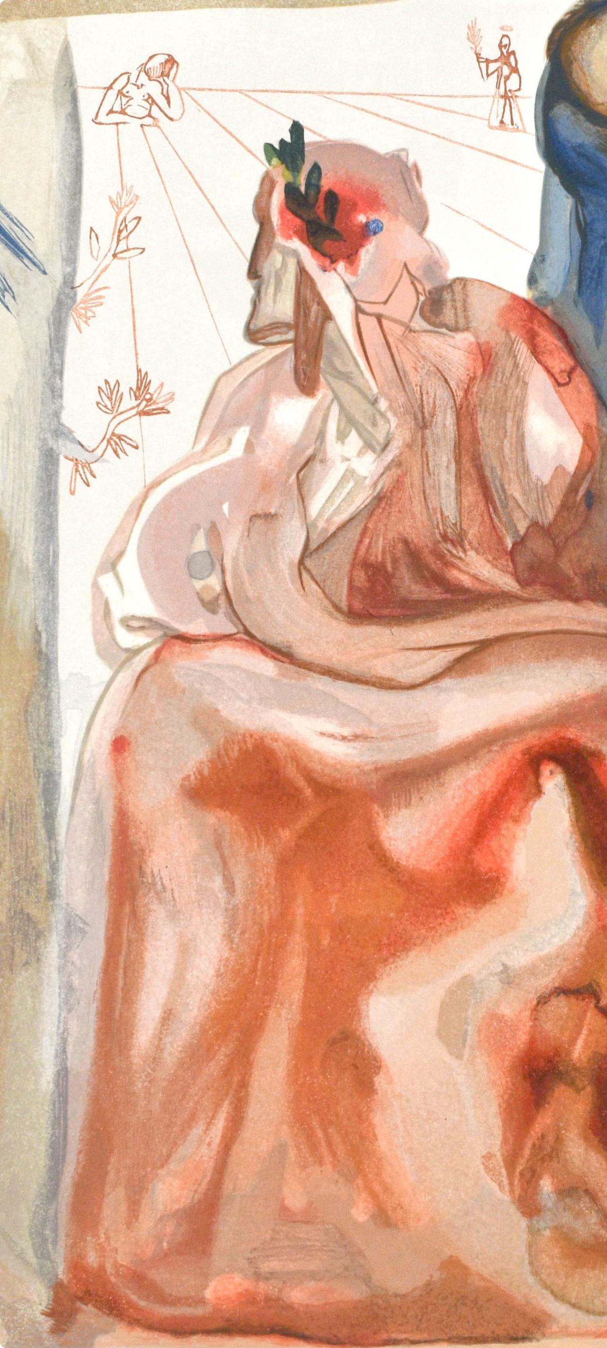Purgatorio, Canto XXXI (Field 189-200; M/L. 1039-1138), La Divina Commedia - Surrealist Print by Salvador Dalí