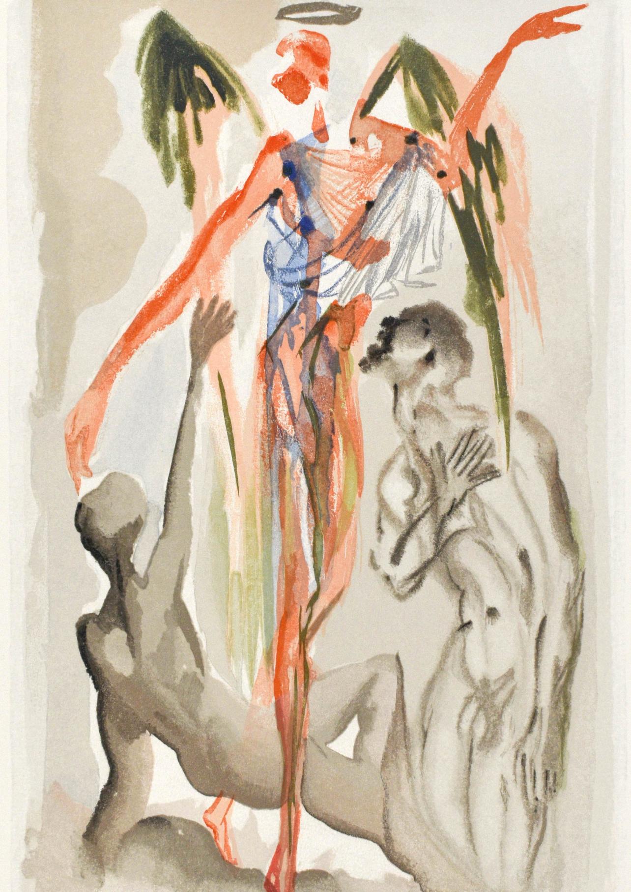 Landscape Print de Salvador Dalí - Purgatorio, Canto XXXII (Campo 189-200; M/L. 1039-1138), La Divina Commedia