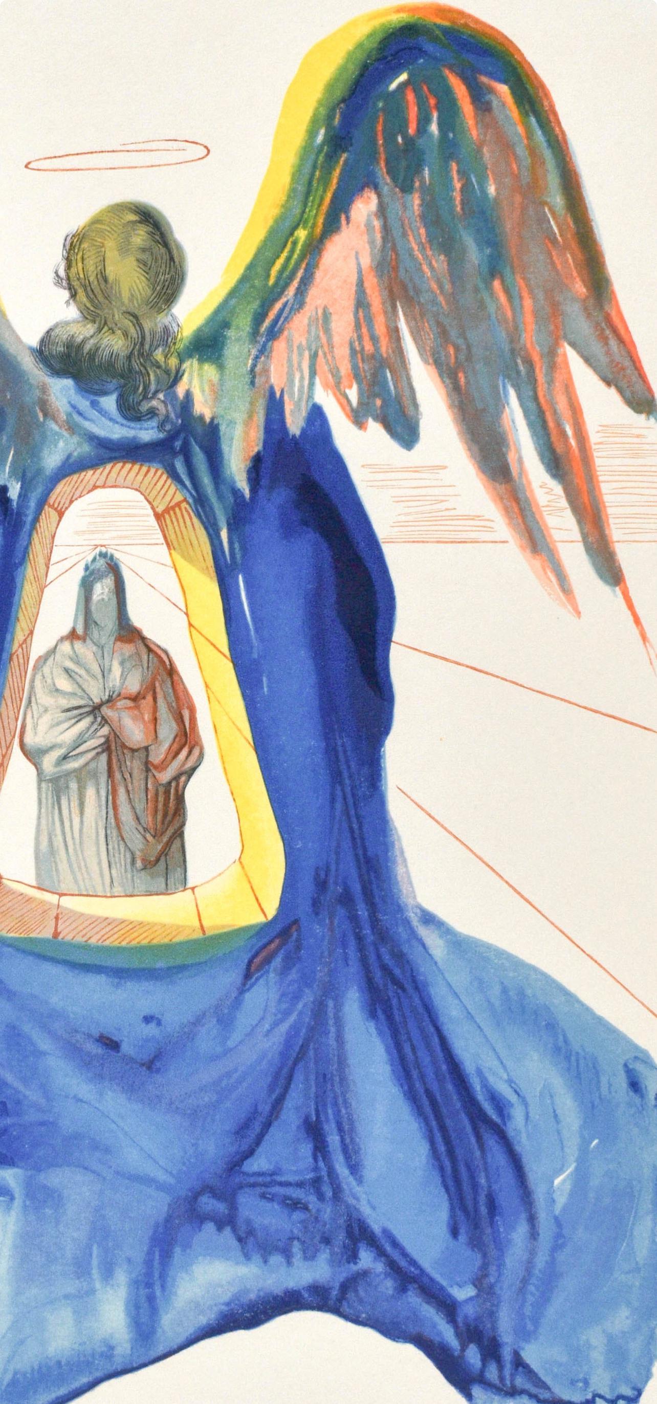 Purgatorio, Canto XXXIII (Field 189-200; M/L. 1039-1138), La Divina Commedia - Surrealist Print by Salvador Dalí
