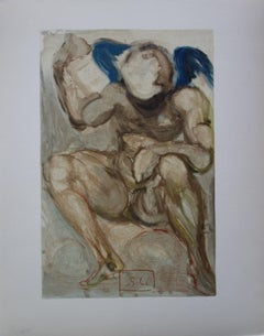 Purgatory 15 : The Envy - Color woodcut - 1963 (Field p 189 à 200)