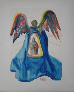 Purgatory 33 : Dante purified - Color woodcut - 1963