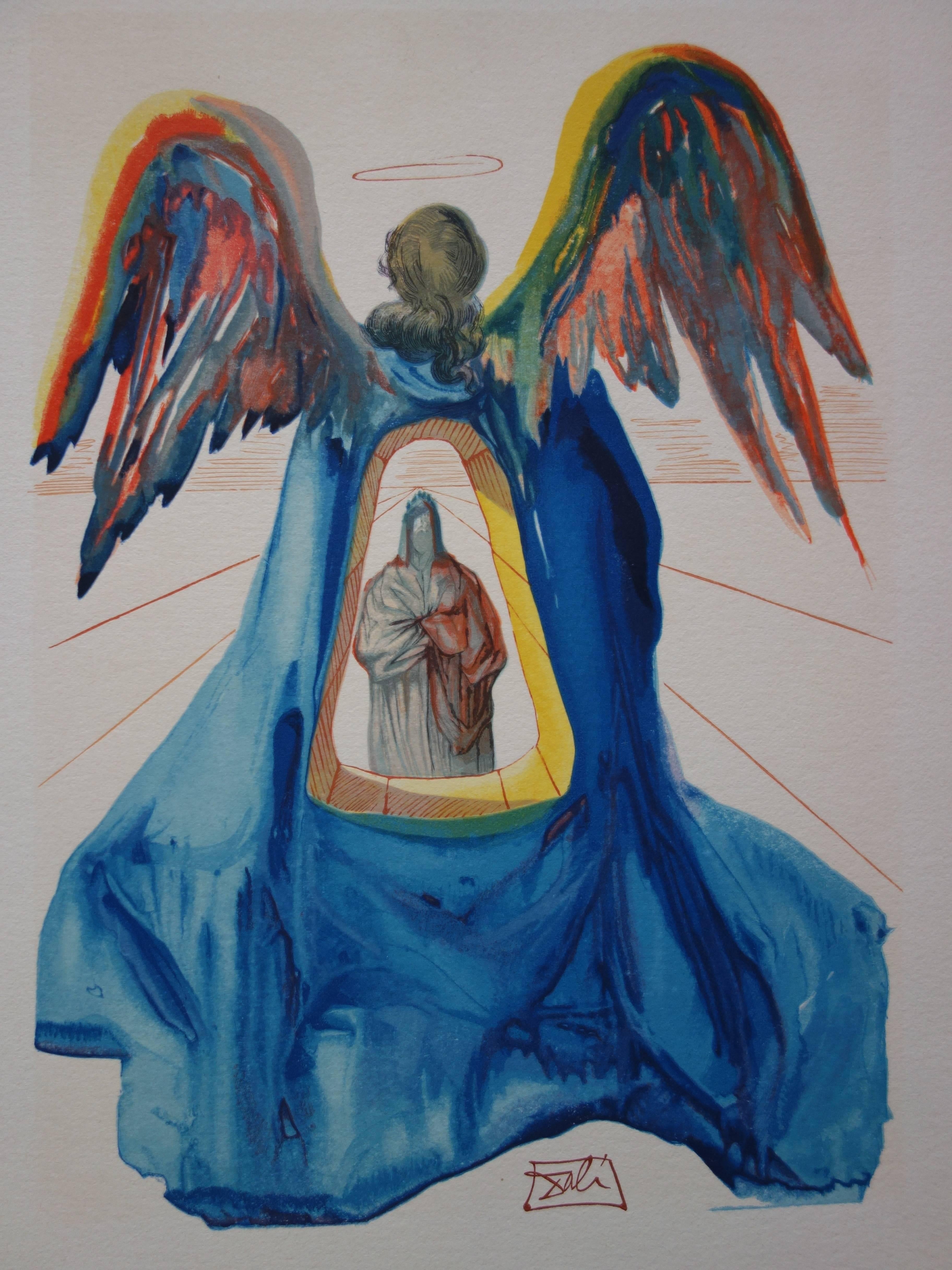 Purgatory 33 : Dante gereinigt – Holzschnitt – 1963 (Surrealismus), Print, von Salvador Dalí