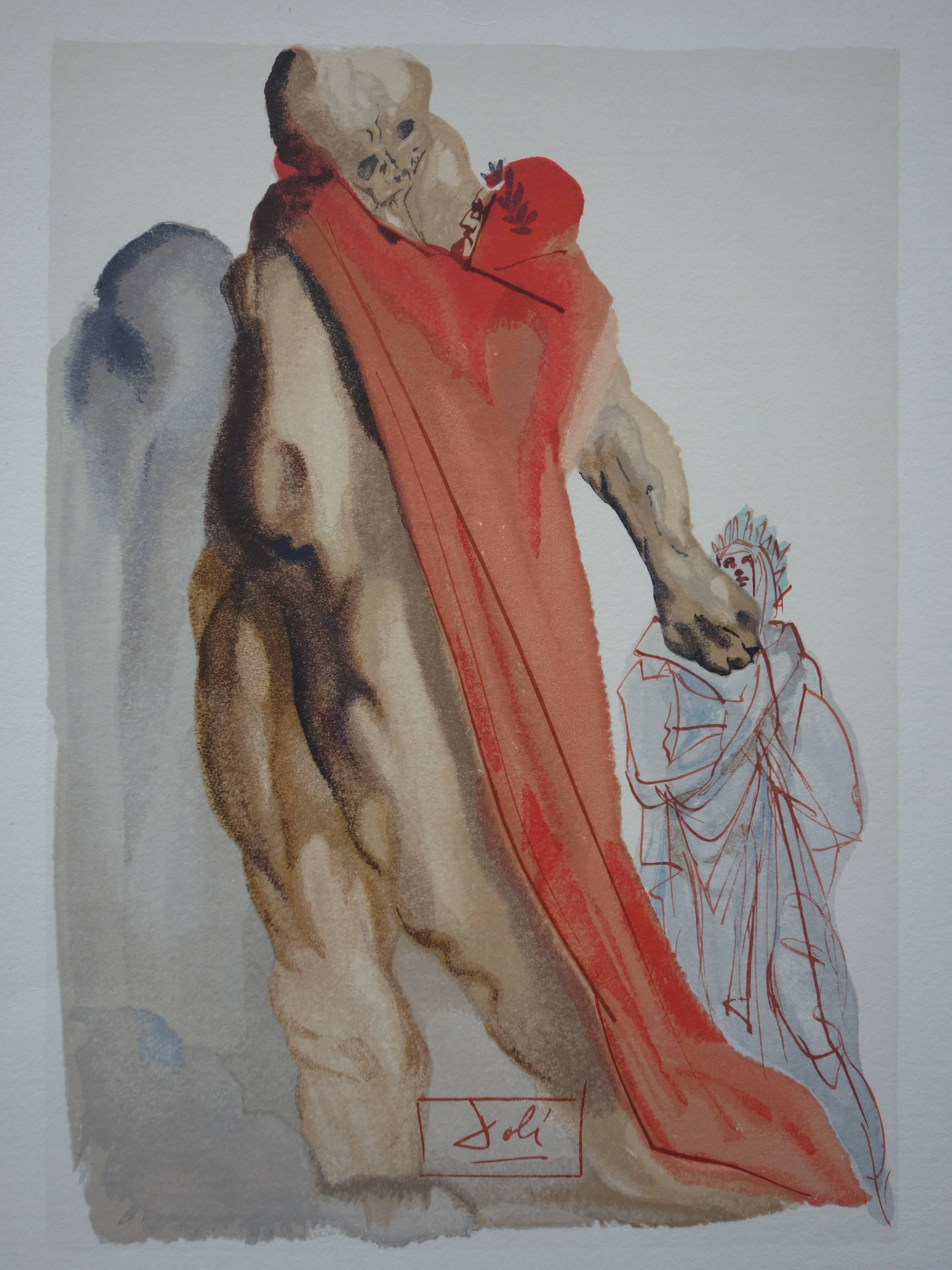 Salvador Dali (1904-1989)
Purgatoire 5 - Les reproches de Virgile

Gravure sur bois en couleur
Signature imprimée dans la plaque
1960/63
Imprimé sur papier Vélin BFK Rives
Taille 32,8 x 26,4 cm (c. 13 x 10