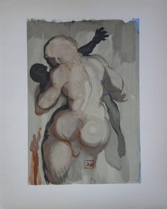 Purgatory 6 - The Dead by Violence - Color woodcut - (Field # p. 189)