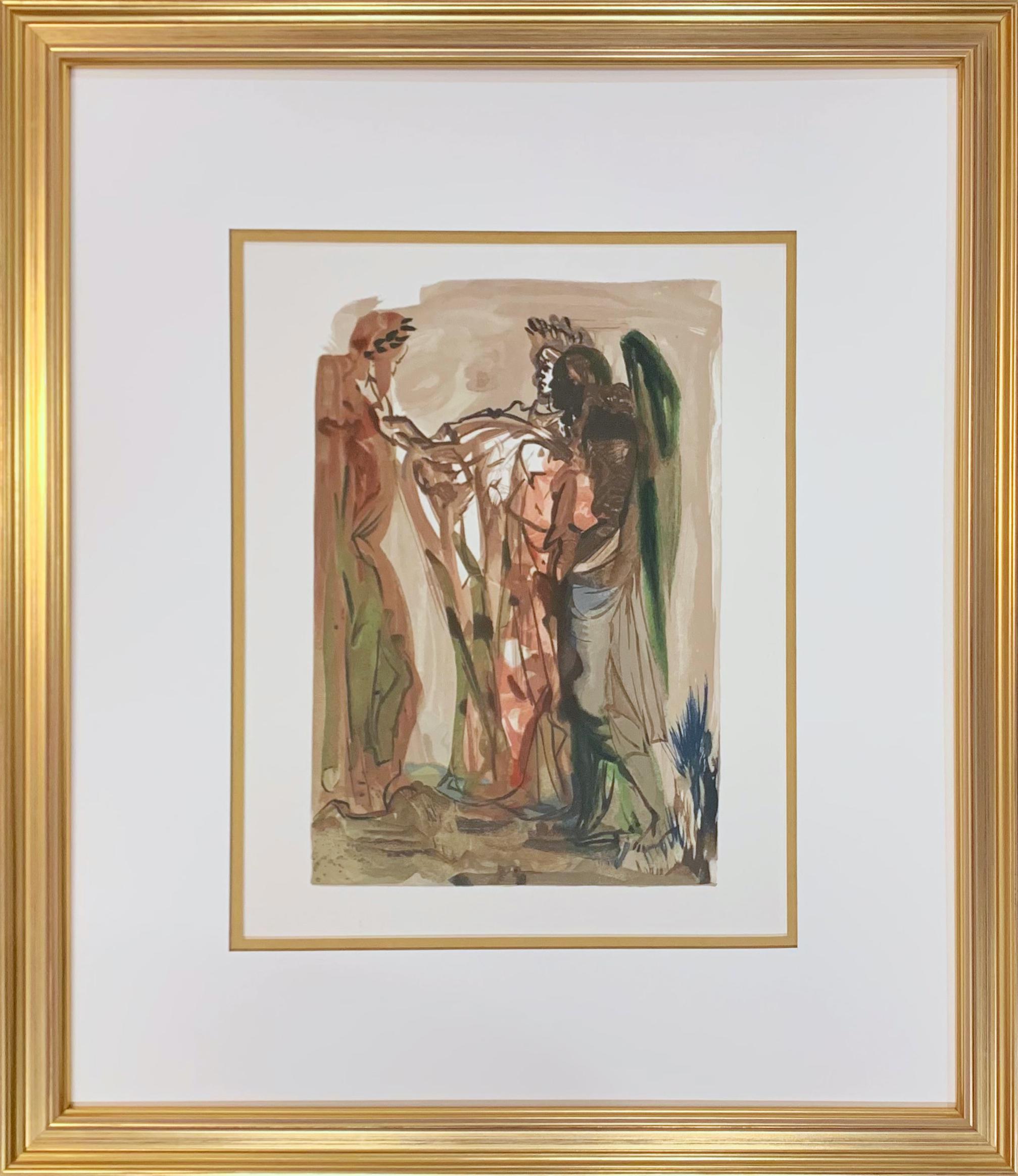 Salvador Dalí Figurative Print - Purgatory: Canto 11 from The Divine Comedy