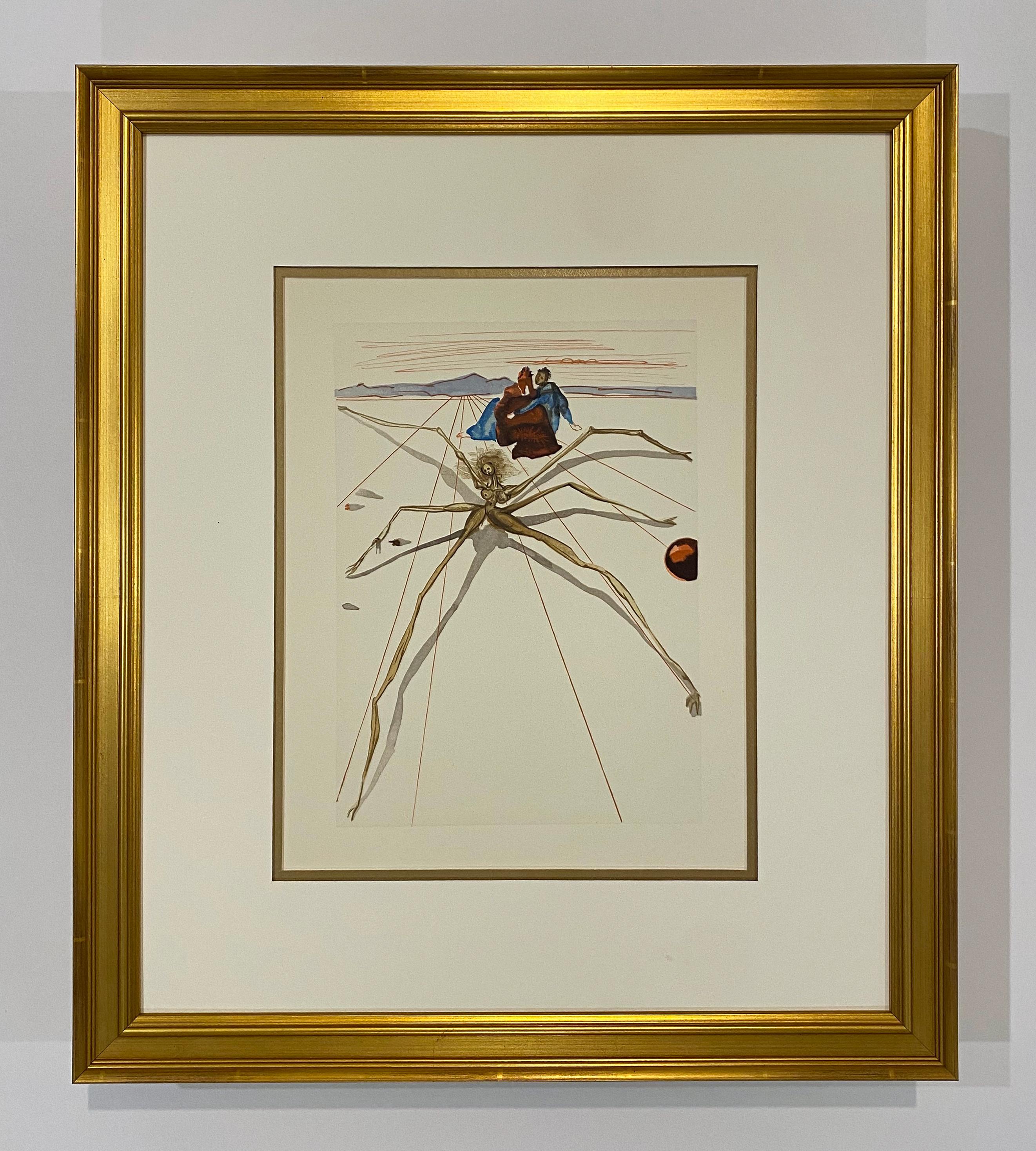 Purgatorio: Canto 12 della Divina Commedia - Print di Salvador Dalí