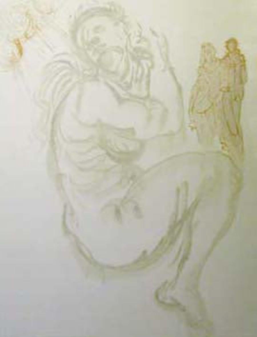 Figurative Print di Salvador Dalí - Purgatorio: Canto 19 della Divina Commedia