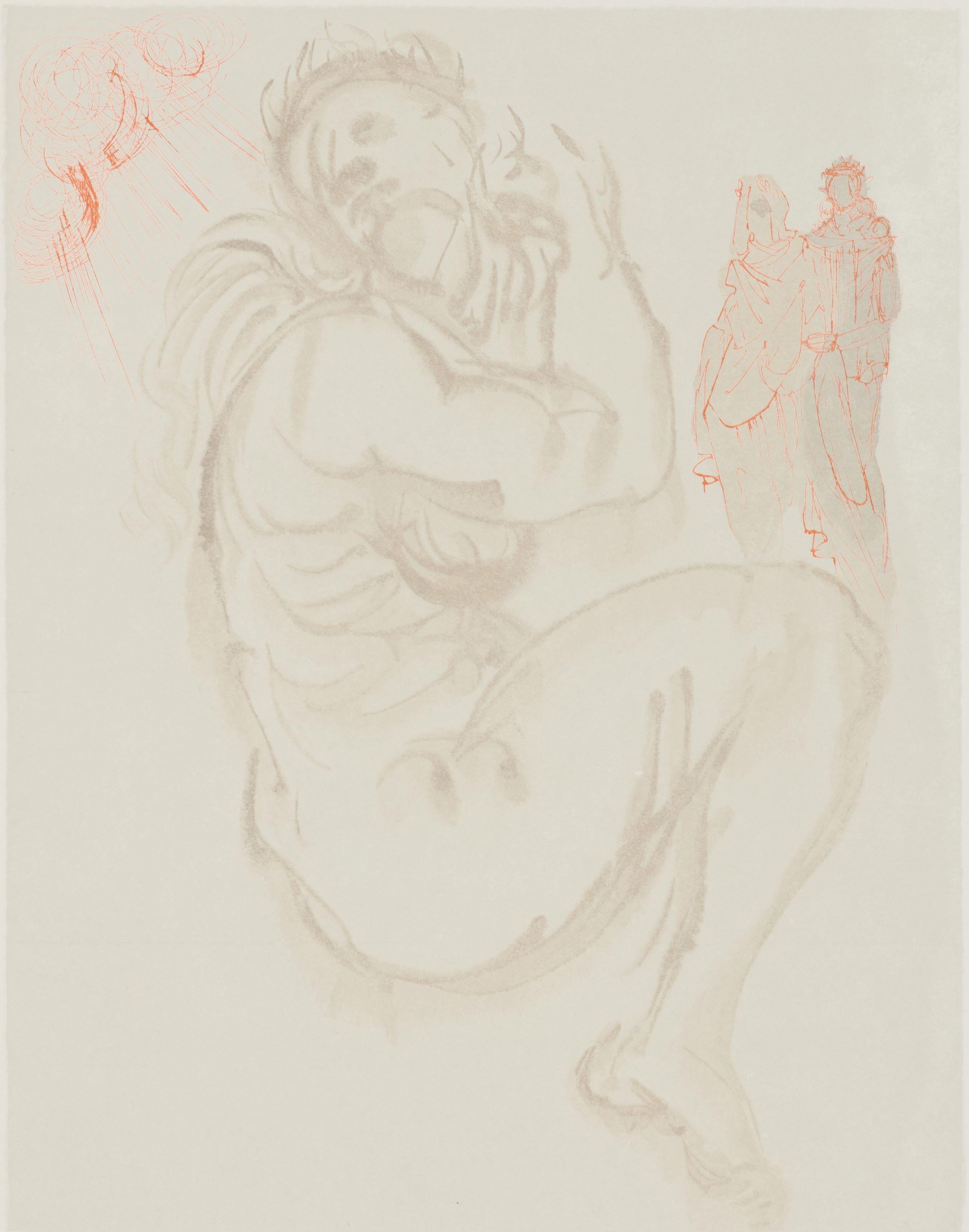 Canto 19 del Purgatorio (La Divina Comedia) - Print de Salvador Dalí