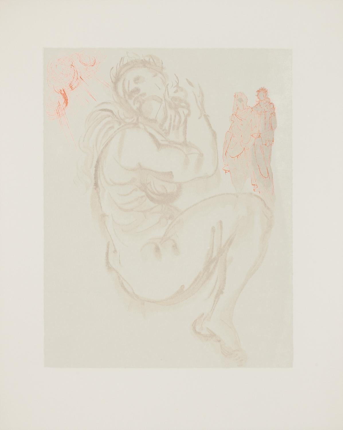 Salvador Dalí Figurative Print - Purgatory Canto 19 (The Divine Comedy)