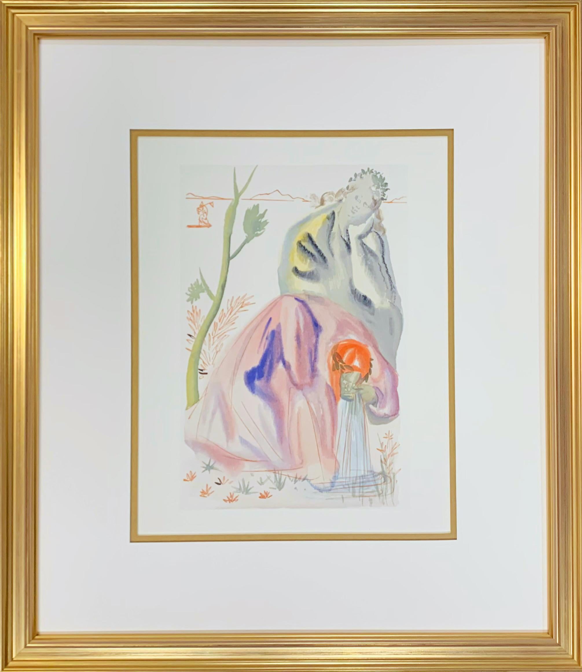 Salvador Dalí Figurative Print - Purgatory: Canto 22 from The Divine Comedy