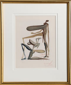 Purgatorio Canto 22 - Prodigalidad, xilografía surrealista de Salvador Dalí