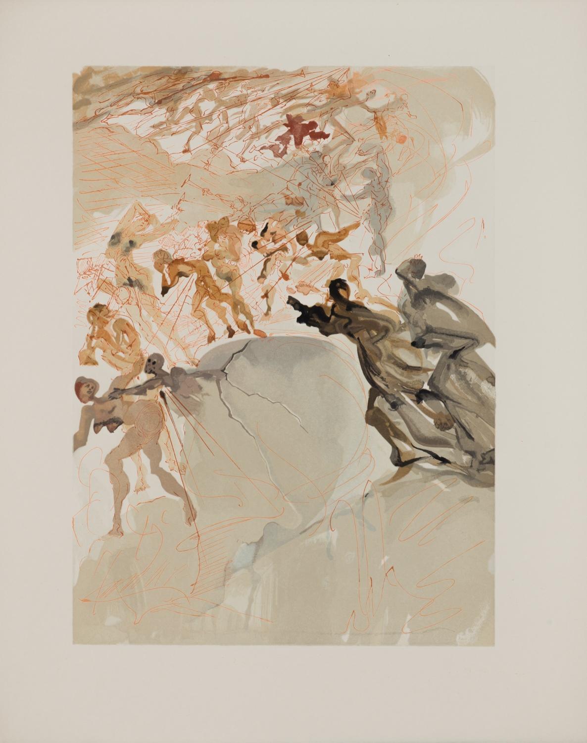 Purgatory Canto 25 (The Divine Comedy) - Print by Salvador Dalí